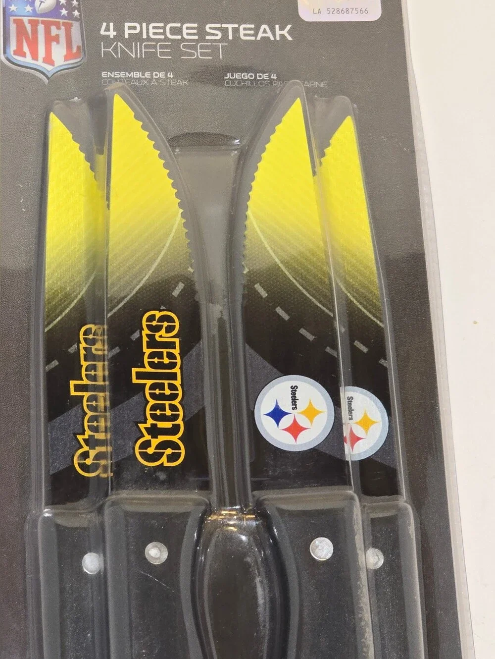 Pittsburgh Steelers 4 Pc Knife Set *NEW*